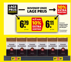  kanis en gunnink koffie 2 10 500 1885 lage bovenop koffiebranders stuks stuk snelfiltermaling pak voorbehouden 