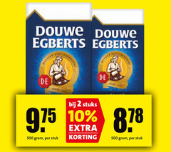  douwe egberts koffie 2 10 500 meester stuks stuk 