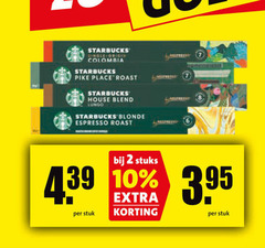  starbucks koffiecups 2 6 7 10 single origin colombia pike roast house blend lungo blonde espresso stuks stuk 