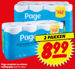  page toiletpapier 2 16 voordeel gt pak pakken vleugje katoen schoon rollen 