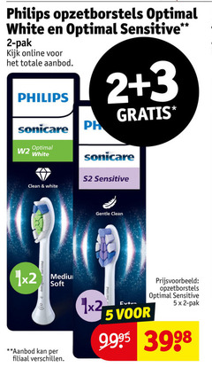  philips opzetborstel 2 3 5 opzetborstels optimal white sensitive pak online aanbod sonicare ph clean gentle soft filiaal 