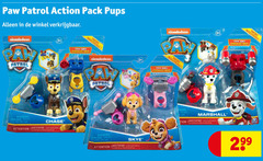 paw patrol action pack nickelodeon 3 warning spat park chase attention new nouveau try skye marshall 