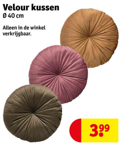  40 velour kussen cm 