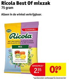 klik op dit plaatje voor een vergroting en voor vergelijkbare aanbiedingen gerelateerd aan
ricola best mixzak limited edition suikervrij zwitserse alpenkruiden aux plantes des suisses mix original glacier mint lemon ricola best mixzak limited edition suikervrij zwitserse alpenkruiden aux plantes des suisses mix original glacier mint lemon