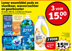  lenor wasverzachter wasmiddel 2 3 15 55 1500 vloeibaar geurbooster stuks ml liter zeebries gouden orchidee stop parfum linge perles schudden ambre orchid collection fraicheur relaxante ontspannende touche essentielle olie 4x amber 