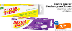  dextro energy druivensuiker 6 pack tablets lemon vitamin glucose fast blueberry citroen pak 