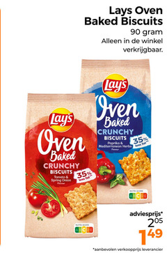 klik op dit plaatje voor een vergroting en voor vergelijkbare aanbiedingen gerelateerd aan
lays zoutjes 35 90 oven baked biscuits crunchy tomato spring onion flavour less paprika mediterranean herbs nutri score lays zoutjes 35 90 oven baked biscuits crunchy tomato spring onion flavour less paprika mediterranean herbs nutri score