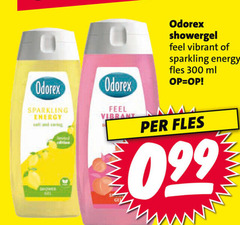  odorex douchegel 300 showergel feel vibrant sparkling energy fles ml salt and caring shower gel ge 
