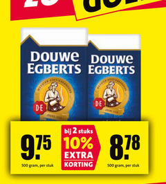  douwe egberts koffie 2 10 500 meester brander stuks stuk 