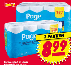  page toiletpapier 2 16 voordeel gt pak pakken vleugje katoen schoon rollen 