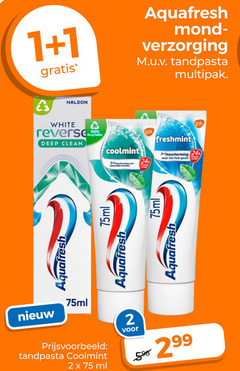  aquafresh tandpasta 1 2 3 mondreinigingsproducten verzorging multipak white reverse deep clean coolmint gsk freshmint bescherming gezin 75ml ml 5 