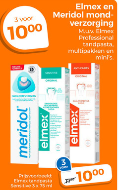  elmex meridol tandpasta 3 1000 mondreinigingsproducten verzorging professional multipakken nieuwe formule anti caries sensitive original tandvleesbescherming beschermen terugkerend incidenteel bloedend oorzaak tandvlees bescherming gevoelige tanden effectief versterkt glazuur dual protective shield ml 