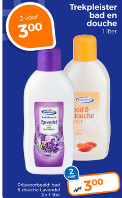  trekpleister huismerk douchegel 1 2 300 bad douche liter lavendel lavendelgeur 