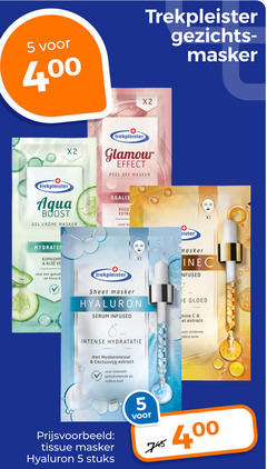  gezichtsmaskers 5 400 x2 trekpleister aqua boost gel creme masker glamour effect off komkommer aloe frisse gezichts xt sheet serum infused intense hydratatie hyaluronzuur extract intensief gehydrateerde huid eee teint tissue stuks 