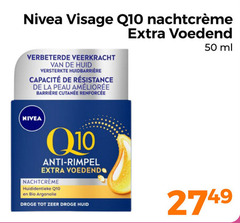  nivea nachtcreme 50 visage q10 veerkracht huid versterkte la peau voedend ml anti rimpel bio arganolie droge 