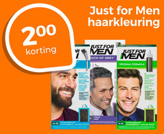  just for men haarkleuring 45 200 r grey original formula nor donkerbruin 
