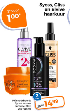 2 3 10 11 100 250 2e voor   syoss   gliss en elvive haarkuur paris hydra   hyaluronic     extraordinary oil nieuw voedend masker lipiden complex metmarulas camellia ole droog haar prijsvoorbeeld   serum intense plex x ml stoss leave - in bond heavily damaged hair restillions r bonds   stronger schwarzkopf heat protection up to    c otal epair klitspray nti noeuds orkambaarheid herstel ge immeediat paration schadigd secs abimees ep care 27 u 14.99 