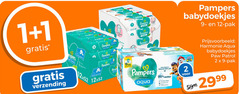  pampers billendoekjes 1 2 9 12 99 verzending campers harmonie aqua helps restore natural skin ph water babydoekjes pak paw patrol 