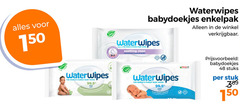  waterwipes billendoekjes 1 48 100 150 free babydoekjes enkelpak purest baby wipes soothing clean 99 9 water druppel allergy stuks stuk 