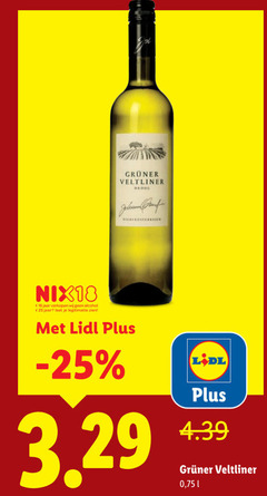  witte wijn 18 25 veltliner droog nix18 jaar alcohol legitimatie 