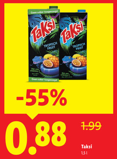  taksi fruitdrank 40 suiker tropisch fruit rijk vitamine 1 5 