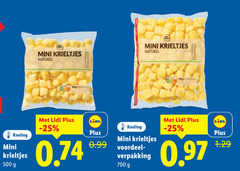  krieltjes 500 700 mini naturel koeling voordeel 