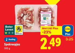  spekreepjes 300 beter leven dieren bescherming koeling gerookte 300g 