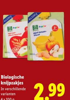  4 5 100 bio lupilu appel banaan biscuit biologische knijpzakjes 