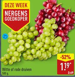 druiven 500 week goedkoper witte rode 