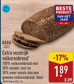  brood 30 100 2021 jaar vezels vezelrijk volkorenbrood minder zout online 