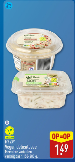  salade 150 200 label co spread alternatief kaas basis koolzaadolie paprika delicatessen houdbaar bewaaremmer gekoeld vlees augurken veganistische soja my delicatesse meerdere 