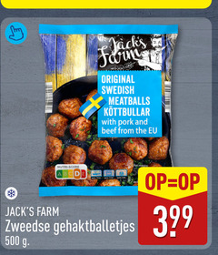  gehaktballetjes 500 original swedish meatballs with and beef from farm nutri score zweedse 