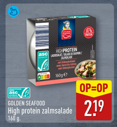  salade 31 160 219 golden seafood asc-aqua.org nutri score saumon zalmsalade avec haricots kidney kidneybonen protein kweek gecertificeerd high 