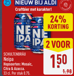  schultenbrau speciaalbieren 2 24 33 150 karakter new england hopsoorten mosaic stuk crafted 