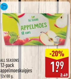  12 all seasons appelmoes cups eagle pack 