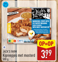  kipreepjes 500 sweet mustard dip farm strips with pastry liquid seasoned chicken breast filet pieces cooked for baking deep nutri score mosterd 