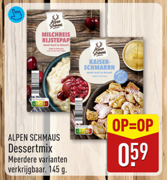  toetje alpen rijstepap sweet meal dessert germany kaiser ready nutri score meerdere 
