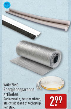  workzone energiebesparende artikelen radiatorfolie deurtochtband afdichtingsband tochtstrip stuk 