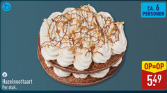  taart 6 hazelnoottaart stuk ca. personen 