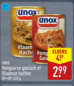  unox elders hongaarse goulash vlaamse hachee 
