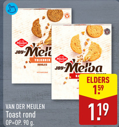  van der meulen melba toast 90 joy volkoren rondjes vertrouwde rond elders 