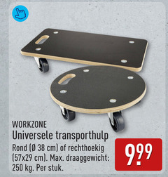  meubelroller 250 workzone universele transporthulp rond cm rechthoekig draaggewicht stuk 