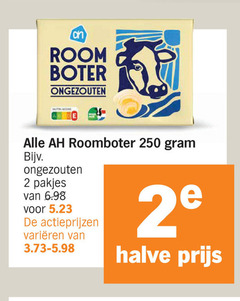  albert heijn huismerk roomboter 2 250 room boter ongezouten score varieeren halve 