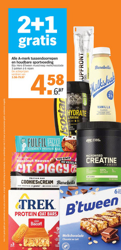  1 2 3 6 9 20 24 45 100 500 combinatie productvarianten combineren bars one milkshake merk tussendoorrepen houdbare sportvoeding hero mueslireep melkchocolade pakken repen varieeren isostar before gel citroen after perform carb mix vitamin lemon flavour high chocolate salted caramel protein bar serving vanilla lactose free added sugar optimum nutrition hazelnut heaven eiwit vezels piggy cream creatine powder support ge monohydrate servings trek lotus biscoff chocolat lait source nature 