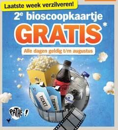  week verzilveren 2e bioscoopkaartje dagen pathe coca cola ticket years stel 