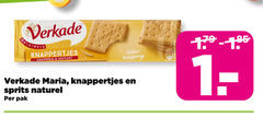  verkade originals knappertjes knapperig krokant maria sprits naturel pak 