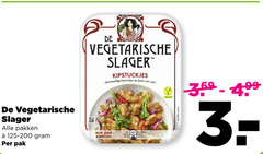  de vegetarische slager vegetarisch 3 100 pakken 125-200 pak kipstuckjes plantaardige kipstukjes basis soja rijk eiwitten 