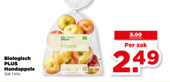  appels 1 biologisch handappels zak kilo inhoud 1kg 3.99 