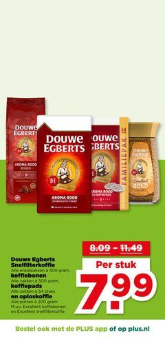  douwe egberts koffie koffiepads oploskoffie koffiebonen 120 200 500 meester koffiebranders joure ouwe pads aroma rood bonen evenwichtig rond heester excellent gold koffiecups smooth snelfiltermaling snelfilterkoffie enkelpakken zakken stuks potten stuk plus.nl 