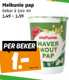  500 melkunie pap beker ml haver liter mout 